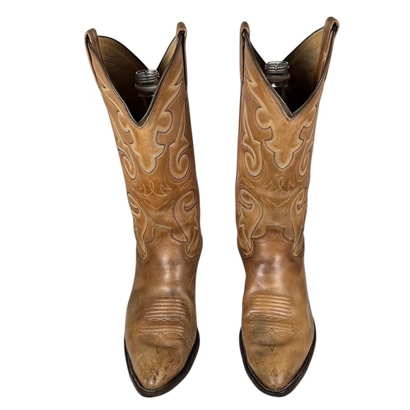 VINTAGE PANHANDLE SLIM Cowhide Western Cowboy Boots - Picture 6 of 10